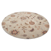 Rugsotic Carpets Hand Tufted Wool Round Area Rug Floral