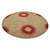 Rugsotic Carpets Hand Tufted Wool Round Area Rug Floral