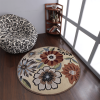 Rugsotic Carpets Hand Tufted Wool Round Area Rug Floral