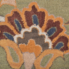 Rugsotic Carpets Hand Tufted Wool Round Area Rug Floral