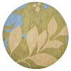Rugsotic Carpets Hand Tufted Wool Round Area Rug Floral