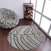 Rugsotic Carpets Hand Tufted Wool Round Area Rug Floral