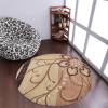 Rugsotic Carpets Hand Tufted Wool Round Area Rug Floral