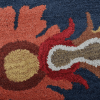 Rugsotic Carpets Hand Tufted Wool Round Area Rug Floral