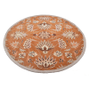Rugsotic Carpets Hand Tufted Wool Round Area Rug Floral