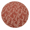 Rugsotic Carpets Hand Tufted Wool Round Area Rug Floral