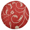 Rugsotic Carpets Hand Tufted Wool Round Area Rug Floral