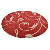 Rugsotic Carpets Hand Tufted Wool Round Area Rug Floral