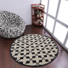 Rugsotic Carpets Hand Tufted Wool Round Area Rug Geometric
