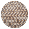 Rugsotic Carpets Hand Tufted Wool Round Area Rug Geometric