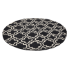 Rugsotic Carpets Hand Tufted Wool Round Area Rug Geometric