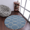 Rugsotic Carpets Hand Tufted Wool Round Area Rug Geometric