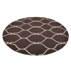 Rugsotic Carpets Hand Tufted Wool Round Area Rug Geometric