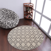 Rugsotic Carpets Hand Tufted Wool Round Area Rug Geometric