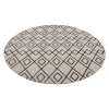 Rugsotic Carpets Hand Tufted Wool Round Area Rug Geometric