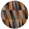 Rugsotic Carpets Hand Tufted Wool Round Area Rug Geometric