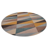 Rugsotic Carpets Hand Tufted Wool Round Area Rug Geometric