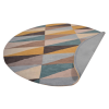 Rugsotic Carpets Hand Tufted Wool Round Area Rug Geometric