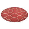 Rugsotic Carpets Hand Tufted Wool Round Area Rug Geometric