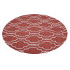 Rugsotic Carpets Hand Tufted Wool Round Area Rug Geometric