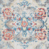 Rugsotic Carpets Machine Woven Crossweave Polyester Multicolor Area Rug Oriental