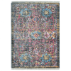 Rugsotic Carpets Machine Woven Crossweave Polyester Multicolor Area Rug Oriental