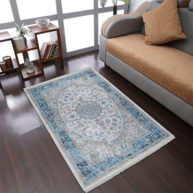 Rugsotic Carpets Machine Woven Crossweave Polyester Multicolor Area Rug Oriental (Color: Multicolor14, size: 1'8''x2'10'')