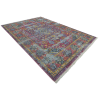 Rugsotic Carpets Machine Woven Crossweave Polyester Multicolor Area Rug Oriental