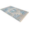 Rugsotic Carpets Machine Woven Crossweave Polyester Blue Area Rug Oriental
