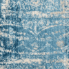 Rugsotic Carpets Machine Woven Crossweave Polyester Blue Area Rug Oriental
