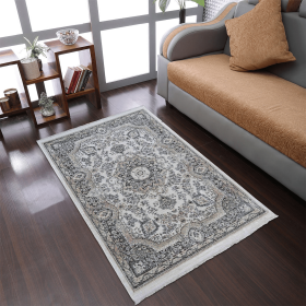 Rugsotic Carpets Machine Woven Crossweave Polyester Multicolor Area Rug Oriental (Color: Multicolor15, size: 3'11''x5'10'')