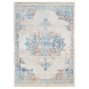 Rugsotic Carpets Machine Woven Crossweave Polyester Multicolor Area Rug Oriental