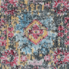 Rugsotic Carpets Machine Woven Crossweave Polyester Multicolor Area Rug Oriental