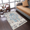 Rugsotic Carpets Machine Woven Crossweave Polyester Area Rug Oriental