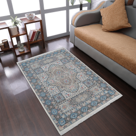 Rugsotic Carpets Machine Woven Crossweave Polyester Multicolor Area Rug Oriental (Color: Multicolor12, size: 5'x7'10'')