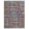 Rugsotic Carpets Machine Woven Crossweave Polyester Multicolor Area Rug Oriental
