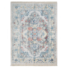 Rugsotic Carpets Machine Woven Crossweave Polyester Multicolor Area Rug Oriental