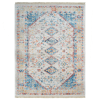 Rugsotic Carpets Machine Woven Crossweave Polyester Multicolor Area Rug Oriental