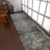 Rugsotic Carpets Machine Woven Heatset Polypropylene 3'2''x10' Runner Area Rug Abstract