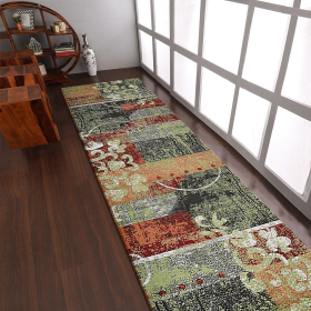 Rugsotic Carpets Machine Woven Heatset Polypropylene 3'2''x10' Runner Area Rug Contemporary (Color: Multicolor, size: 3'2''x10')