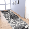 Rugsotic Carpets Machine Woven Heatset Polypropylene 3'2''x10' Runner Area Rug Floral