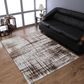 Rugsotic Carpets Machine Woven Heatset Polypropylene Area Rug Contemporary (Color: Beige, size: 3'4''x5')