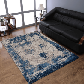 Rugsotic Carpets Machine Woven Heatset Polypropylene Area Rug Oriental (Color: Beige Blue, size: 4'4''x6'4'')