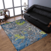 Rugsotic Carpets Machine Woven Heatset Polypropylene Area Rug Abstract