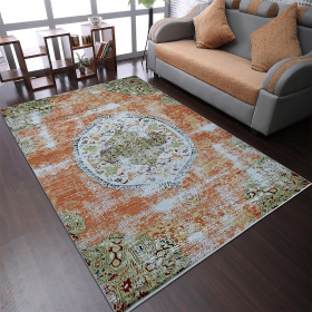 Rugsotic Carpets Machine Woven Heatset Polypropylene Area Rug Oriental (Color: Beige Caramel, size: 4'x6')