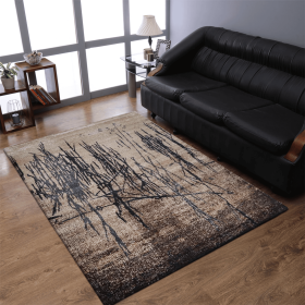 Rugsotic Carpets Machine Woven Heatset Polypropylene Area Rug Abstract (Color: Beige2, size: 5'x8')
