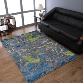 Rugsotic Carpets Machine Woven Heatset Polypropylene Area Rug Floral (Color: Multicolor2, size: 5'x8')