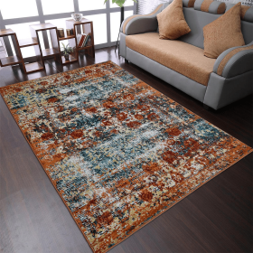 Rugsotic Carpets Machine Woven Heatset Polypropylene Area Rug Oriental (Color: Caramel, size: 9'x12')