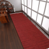Rugsotic Carpets Hand Woven Flat Weave Kilim Wool Runner Area Rug Solid