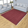 Rugsotic Carpets Hand Woven Flat Weave Kilim Wool Square Area Rug Solid